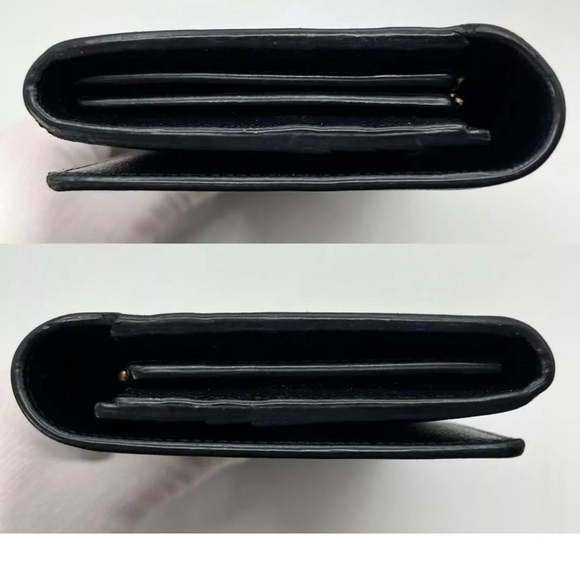 YSL Wallet YVES SAINT LAURENT Wallet Logo Christmas Star Long Wallet 💝 - Picture 10 of 12